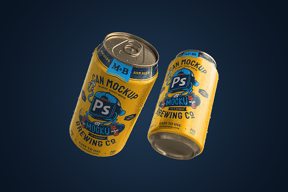 Drink Can Mockup Set Creative Photoshop Templates Creative Market