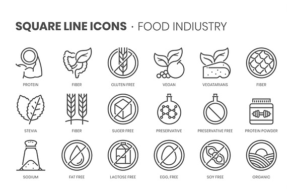 food industry icons