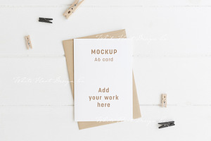 Download A6 Card Mockup Psd Png Creative Illustrator Templates Creative Market