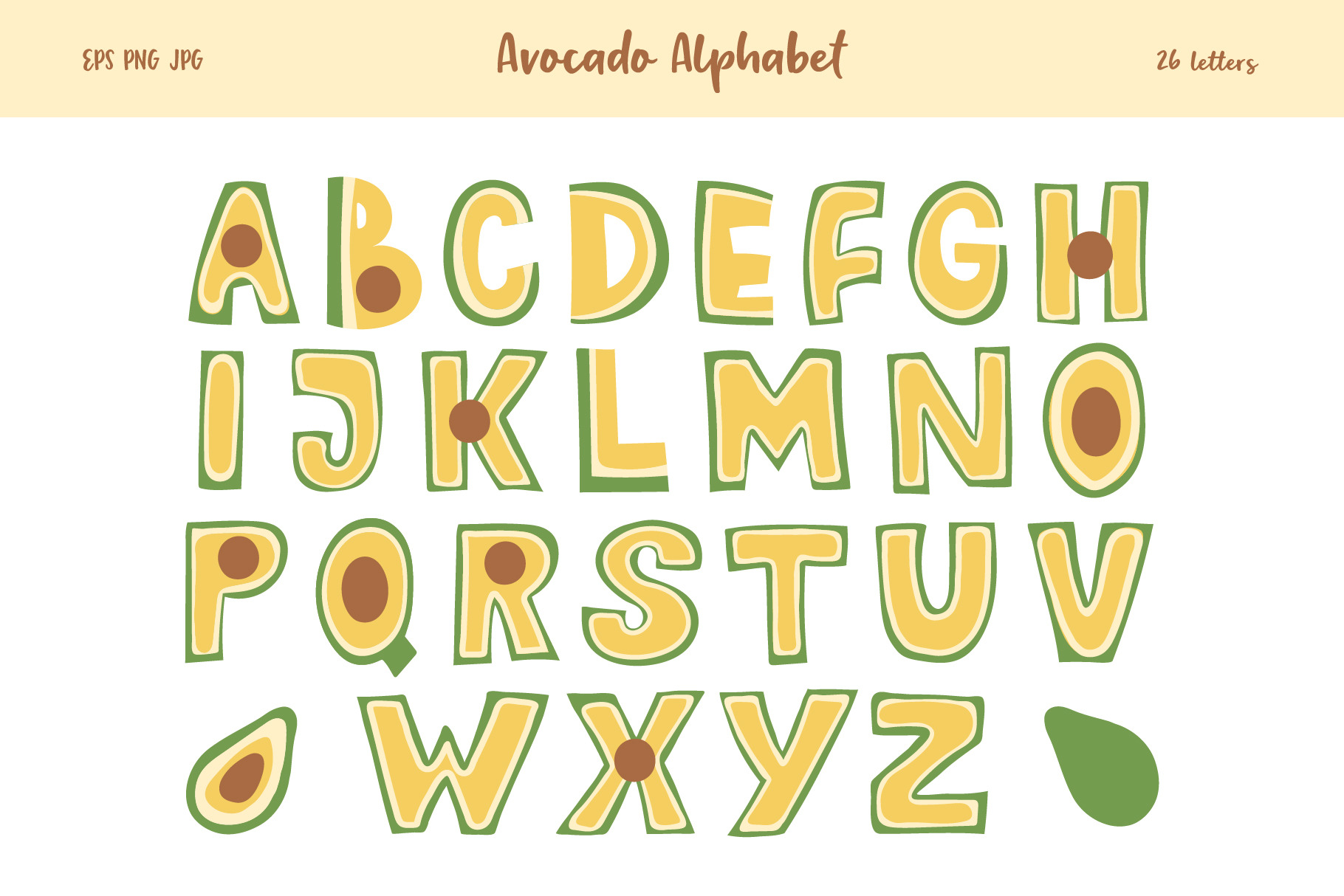 Free Free Fruit Letters Svg 570 SVG PNG EPS DXF File