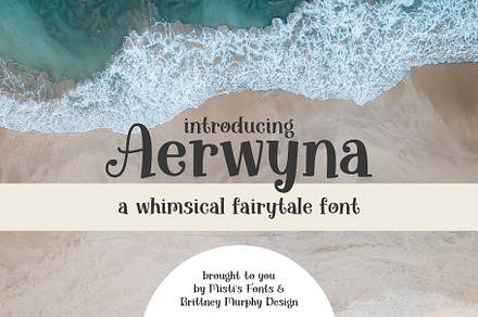 Hand-crafted, youthful and whimsical font