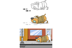 Bulldog detective | Pre-Designed Illustrator Graphics ~ Creative Market