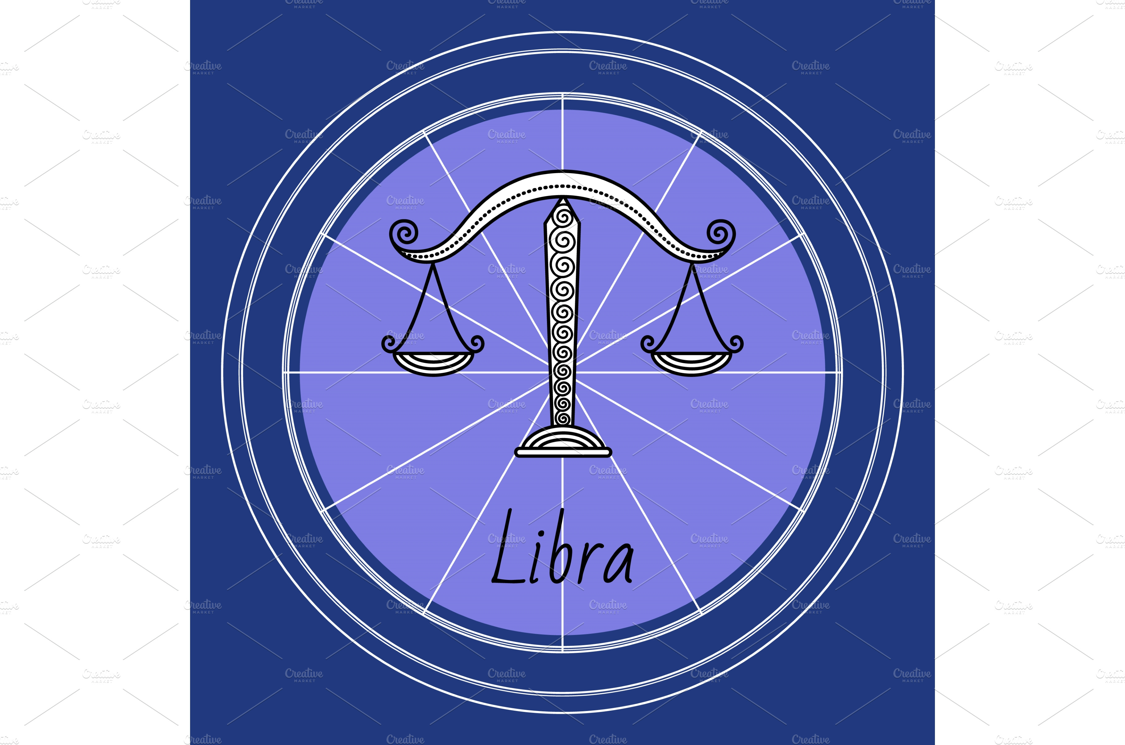 Libra Zodiac Sign, Design of | Graphic Objects ~ Creative Market