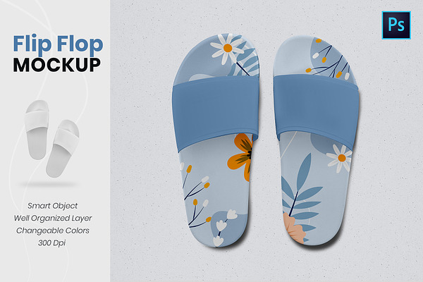 Download Flip Flop Mockup Template Creative Photoshop Templates Creative Market