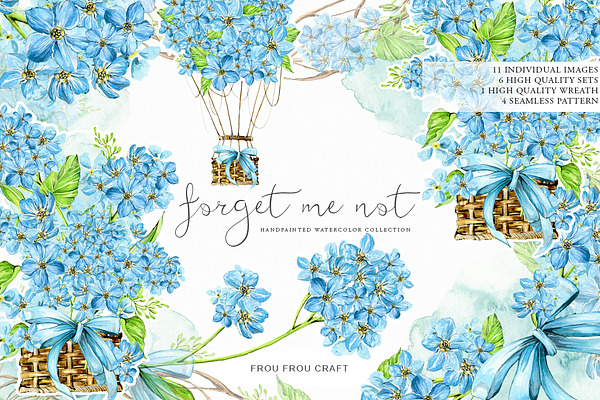 Forget Me Not Clip Art 