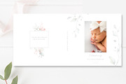 Floral Baby Photo Album Cover PSD | Stationery Templates ~ Creative Market