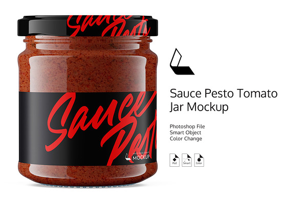 Download Sauce Bottle Mockup Creative Illustrator Templates Creative Market