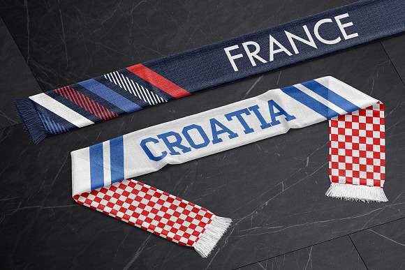 Download Fan Scarf Mockups Set Creative Photoshop Templates Creative Market