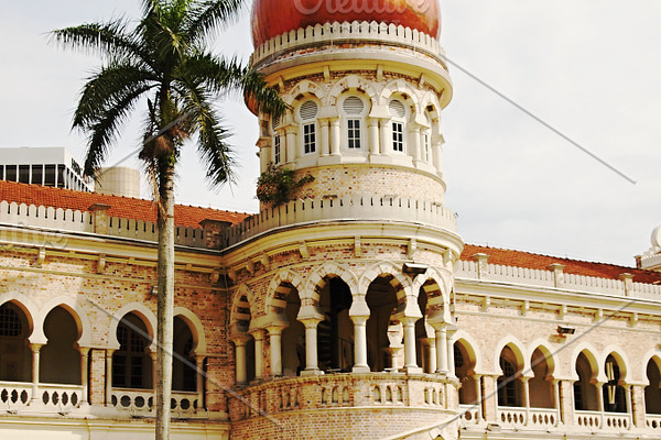 Sultan Palace in Kuala Lumpur  High-Quality Architecture Stock 