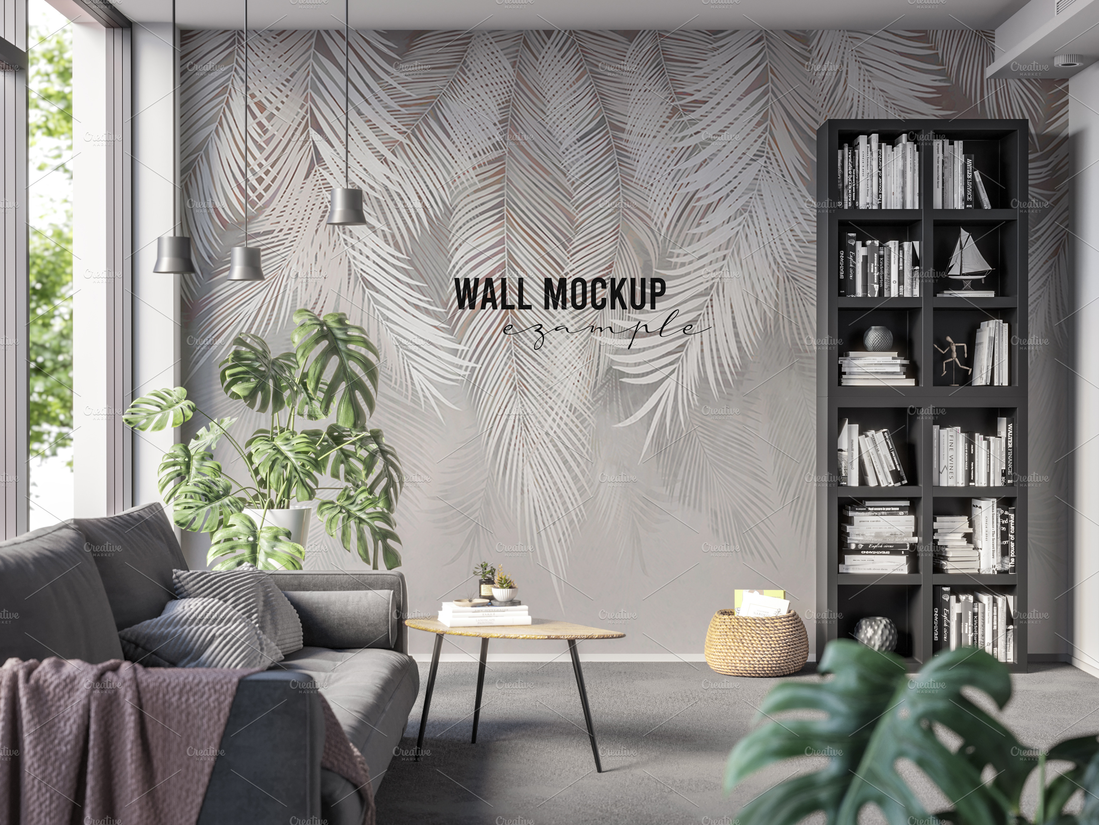 Wall mockup & wallpaper mockup | Creative Market