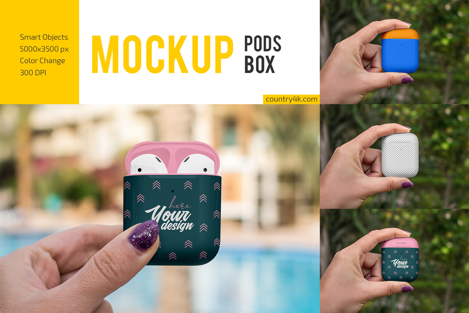 Download AirPods Box Mockup Set | Creative Market