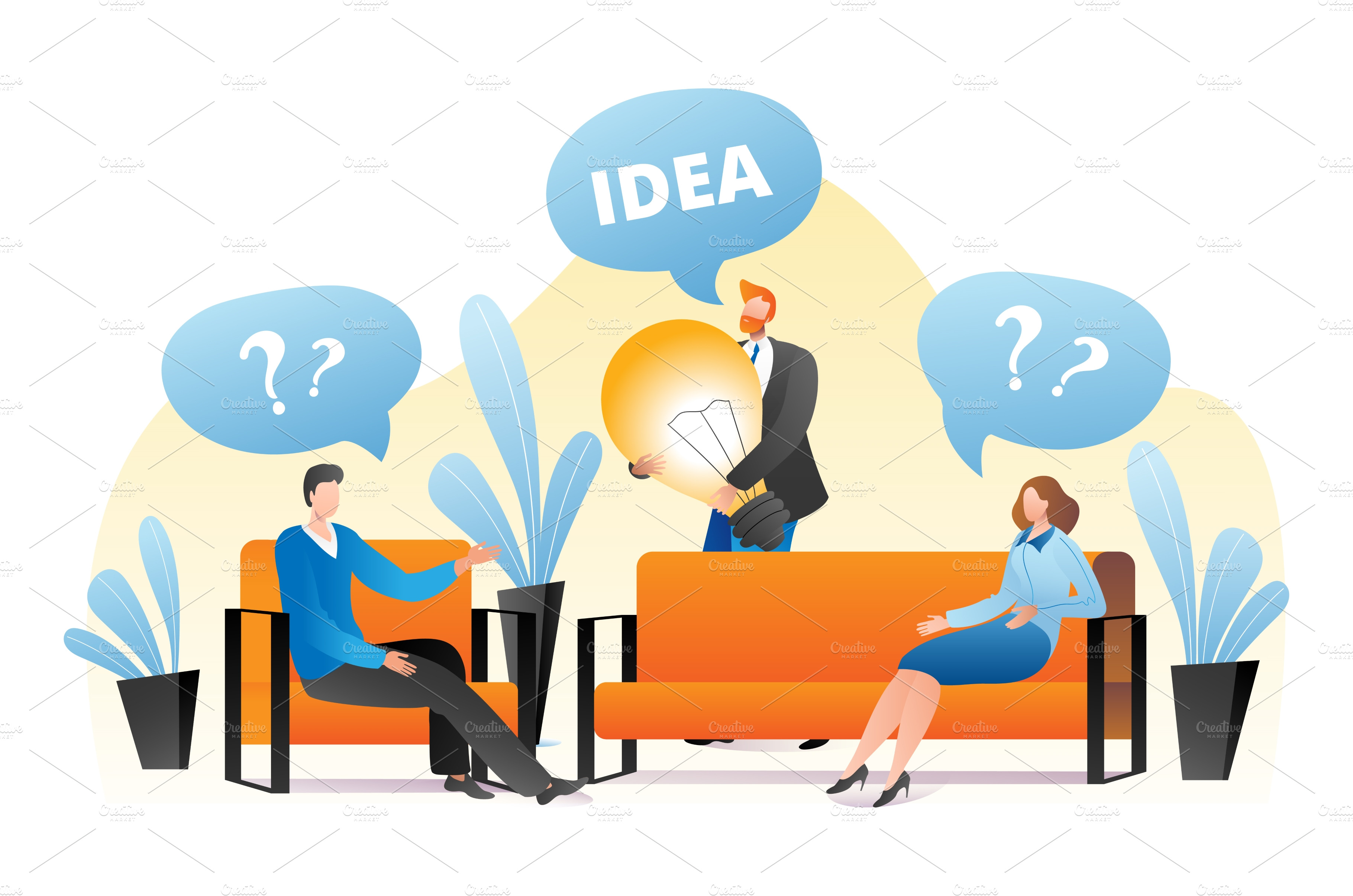 questions-and-business-idea-concept-vector-graphics-creative-market