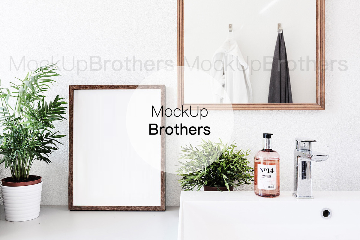 Bathroom Mockup Bath Mock Up 20 | Creative Illustrator Templates