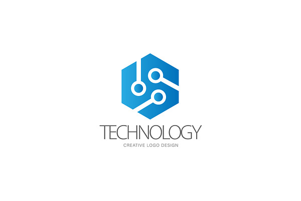 high tech logo | Creative Illustrator Templates ~ Creative Market