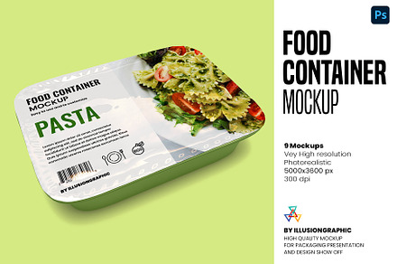 Food Container Mockup Collection  Food containers, Food, Frozen