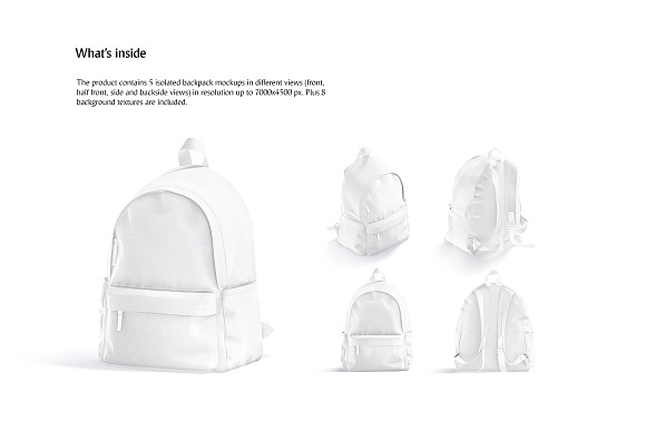 Download Backpack Mockup Creative Photoshop Templates Creative Market