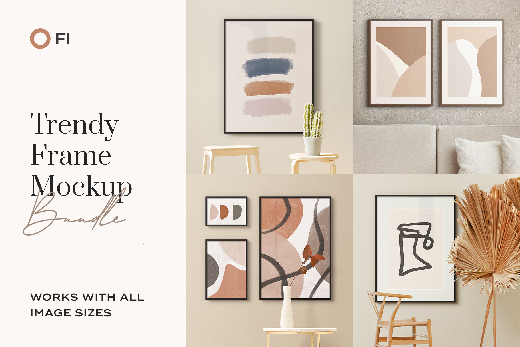 Trendy Frame Mockup Template Bundle | Product Mockups ~ Creative Market