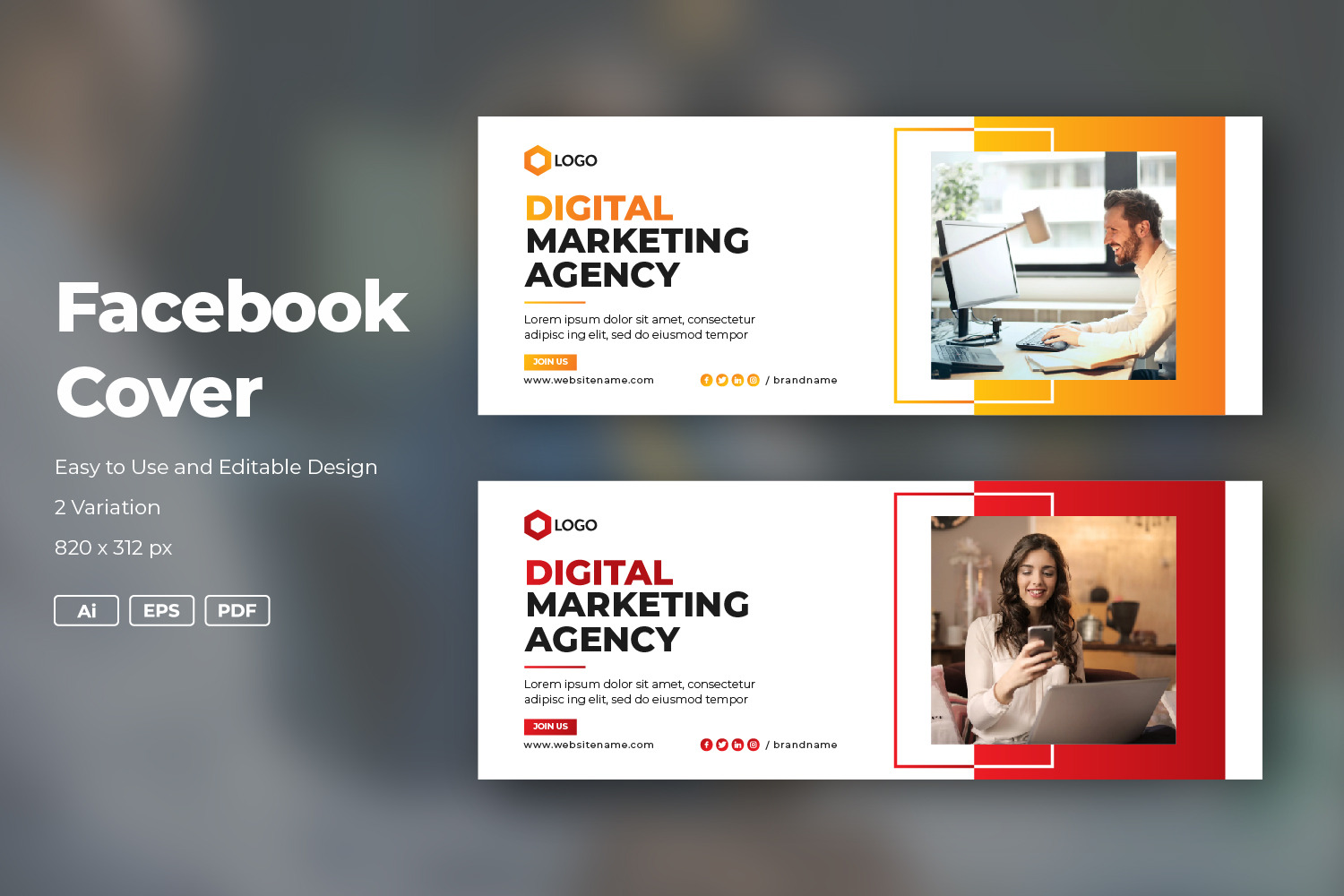 Digital Marketing Facebook Cover 