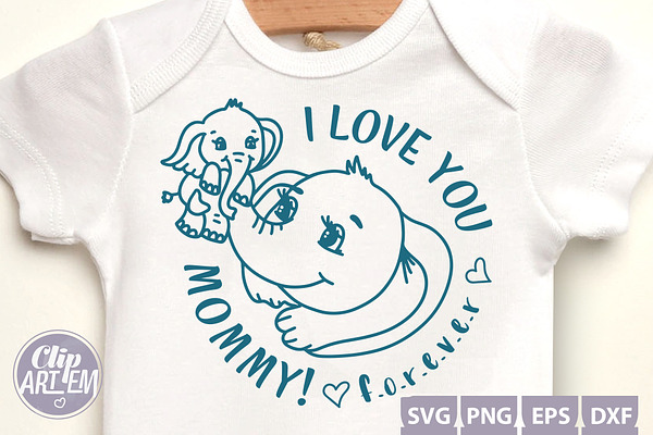 Download Elephant Mommy Baby 5 Svg Bundle Pre Designed Vector Graphics Creative Market