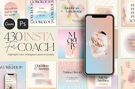 Instagram Gradient Coach | CANVA PS