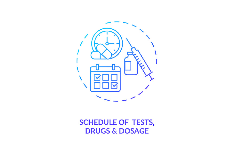 Tests Drugs And Dosage Schedule Pre Designed Photoshop Graphics ~ Creative Market 