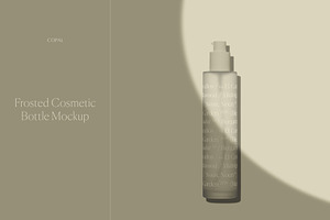 Download Frosted Glass Cosmetic Bottle Mockup Creative Photoshop Templates Creative Market