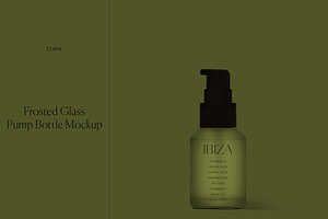 Download Frosted Glass Cosmetic Bottle Mockup Creative Photoshop Templates Creative Market