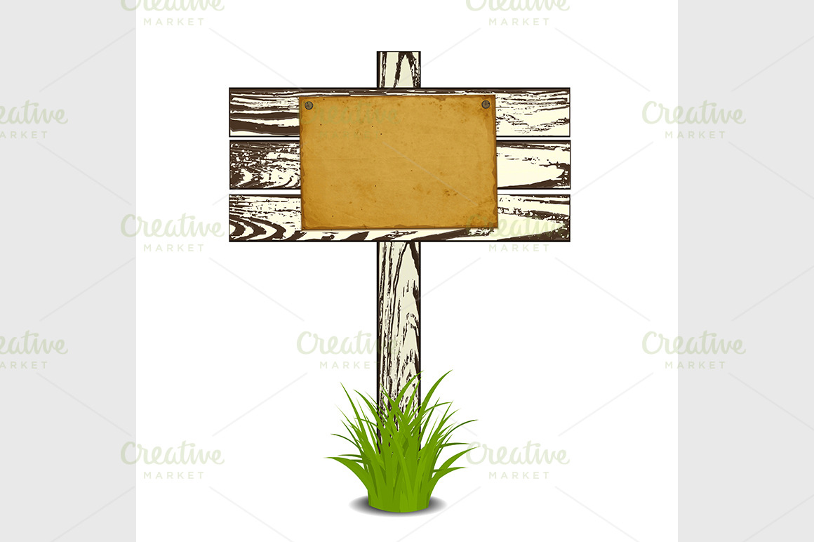 Wooden signpost | Background Graphics ~ Creative Market