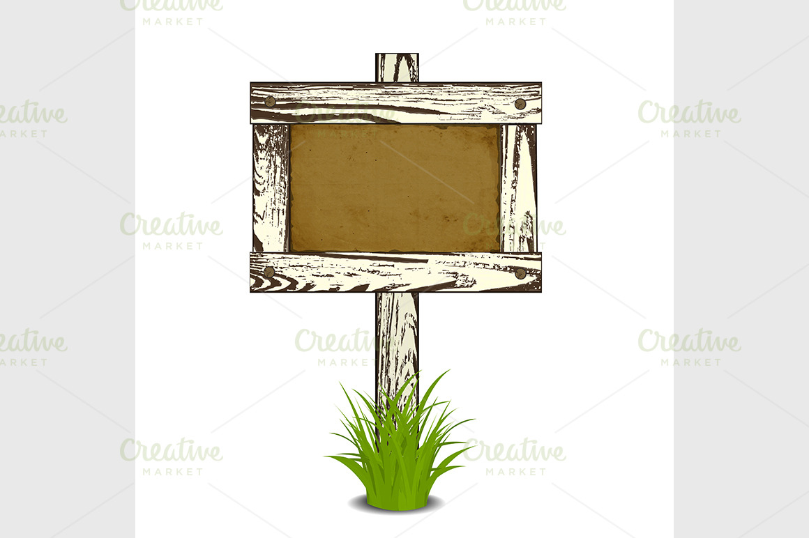 Wooden signpost | Background Graphics ~ Creative Market