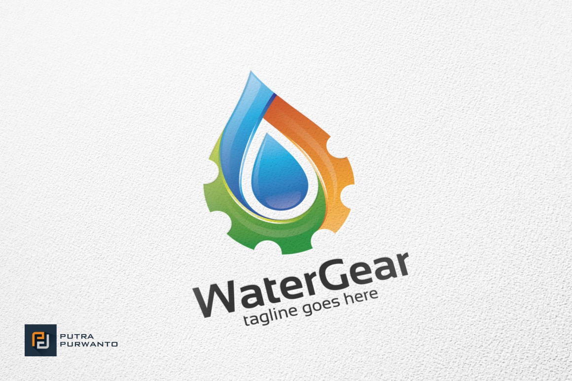 Water Gear - Logo Template | Branding & Logo Templates ~ Creative Market