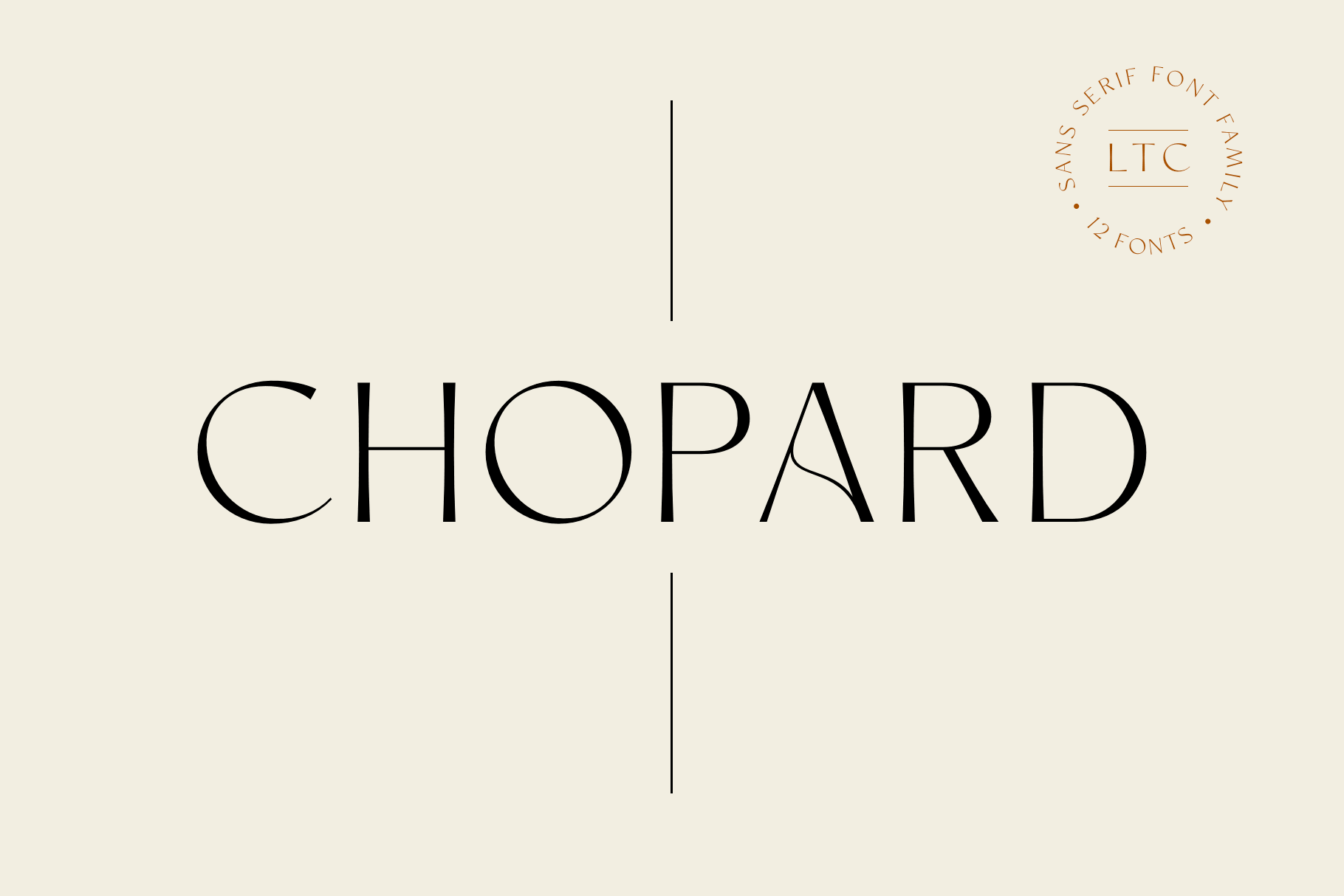 Chopard Font family Creative Market