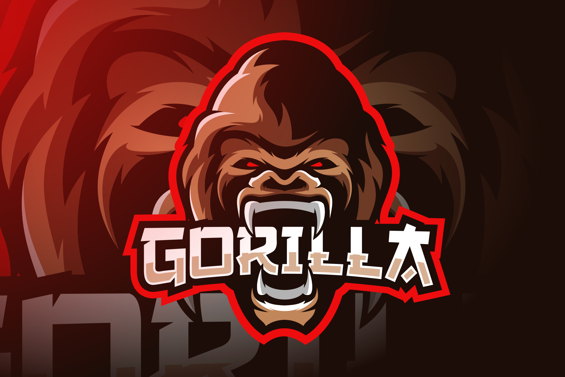 Gorilla Mascot Esport Logo | Branding & Logo Templates ~ Creative Market