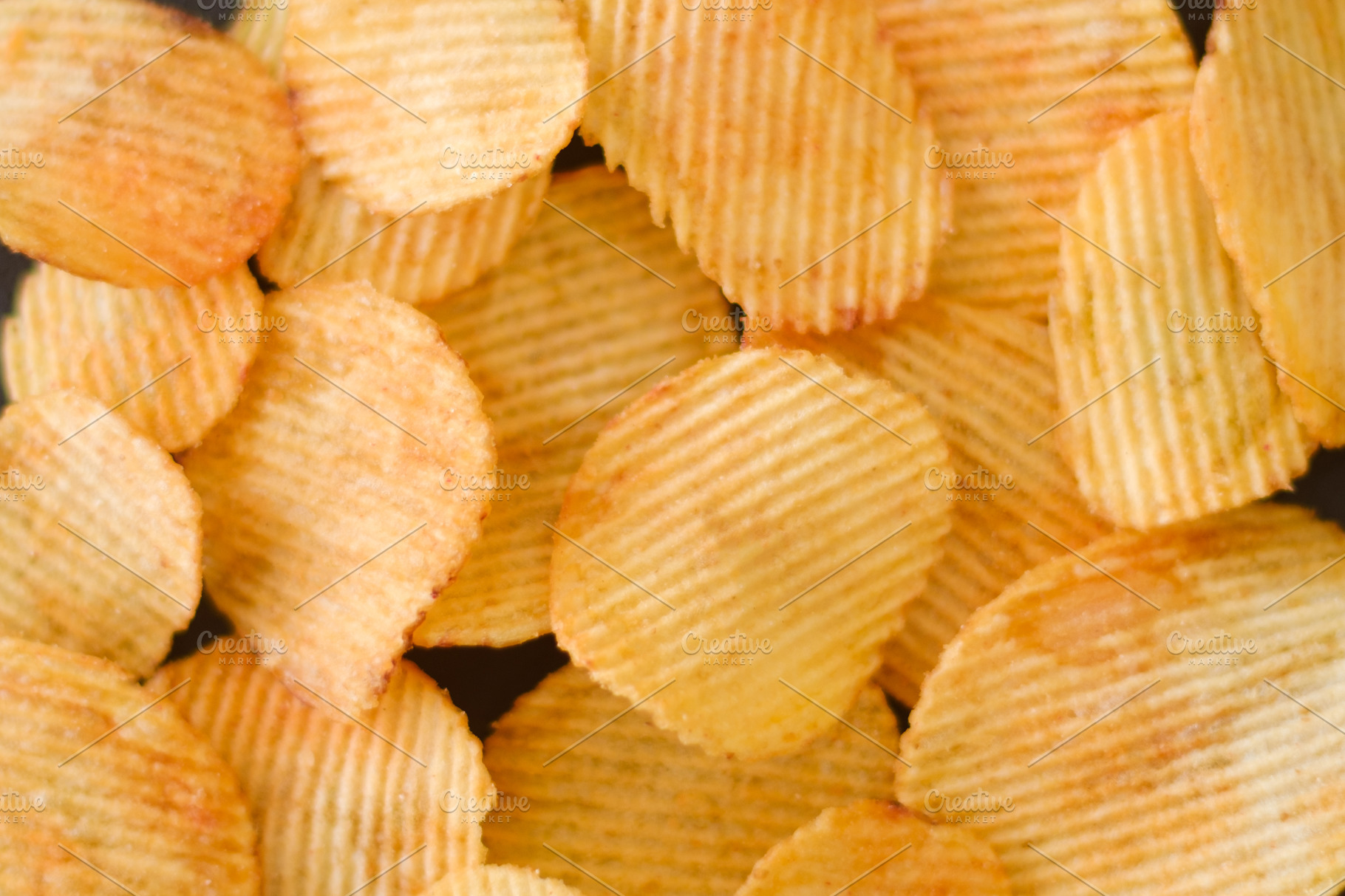 chips food background wavy ridged potato crisp mix | Food Images