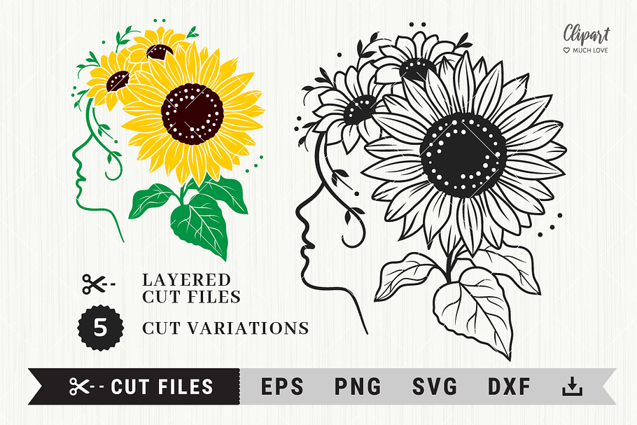 Download Sunflower Svg Monogram Sunflower Creative Market