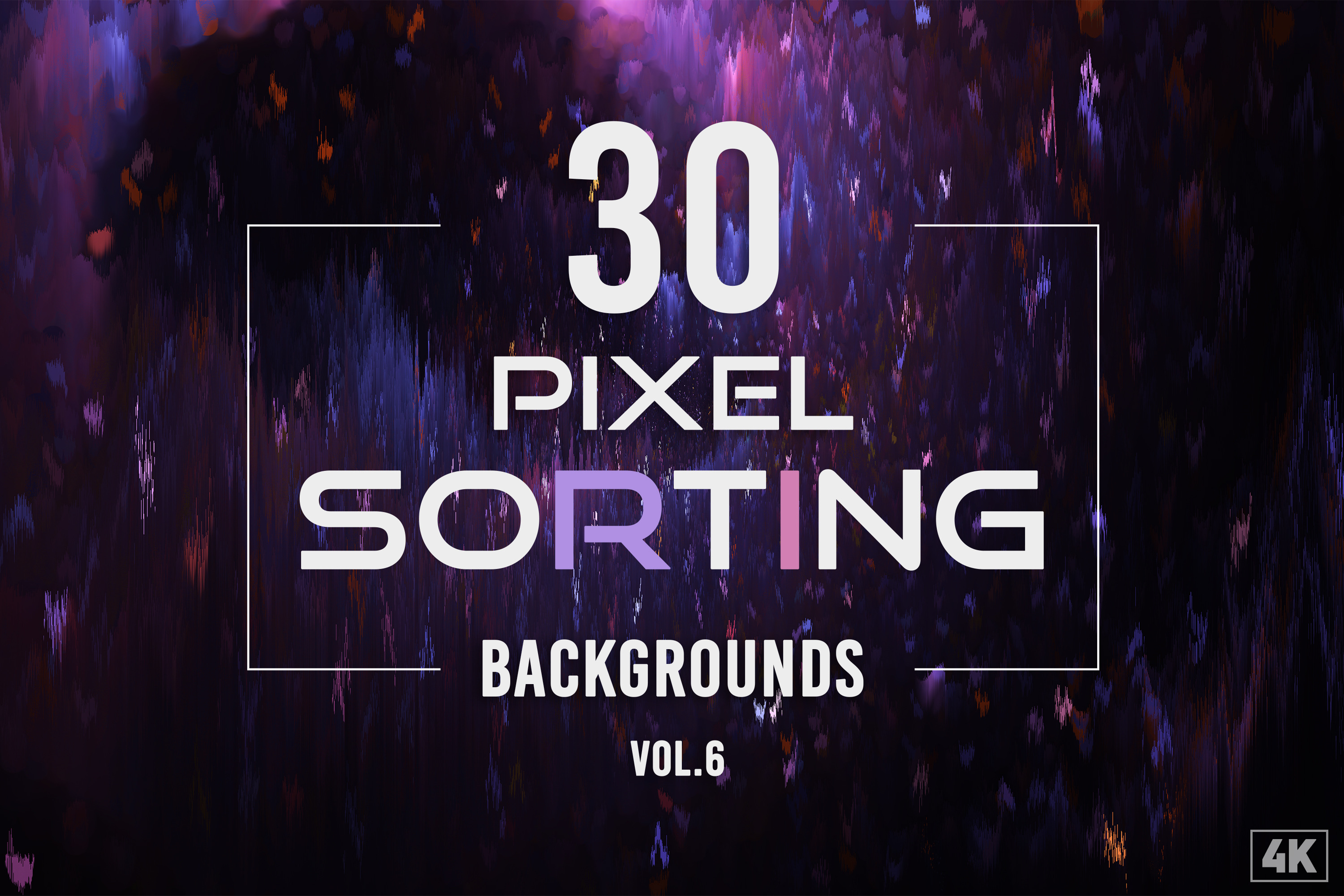 30Pixel Sorting Backgrounds - Vol. 6 | Creative Market