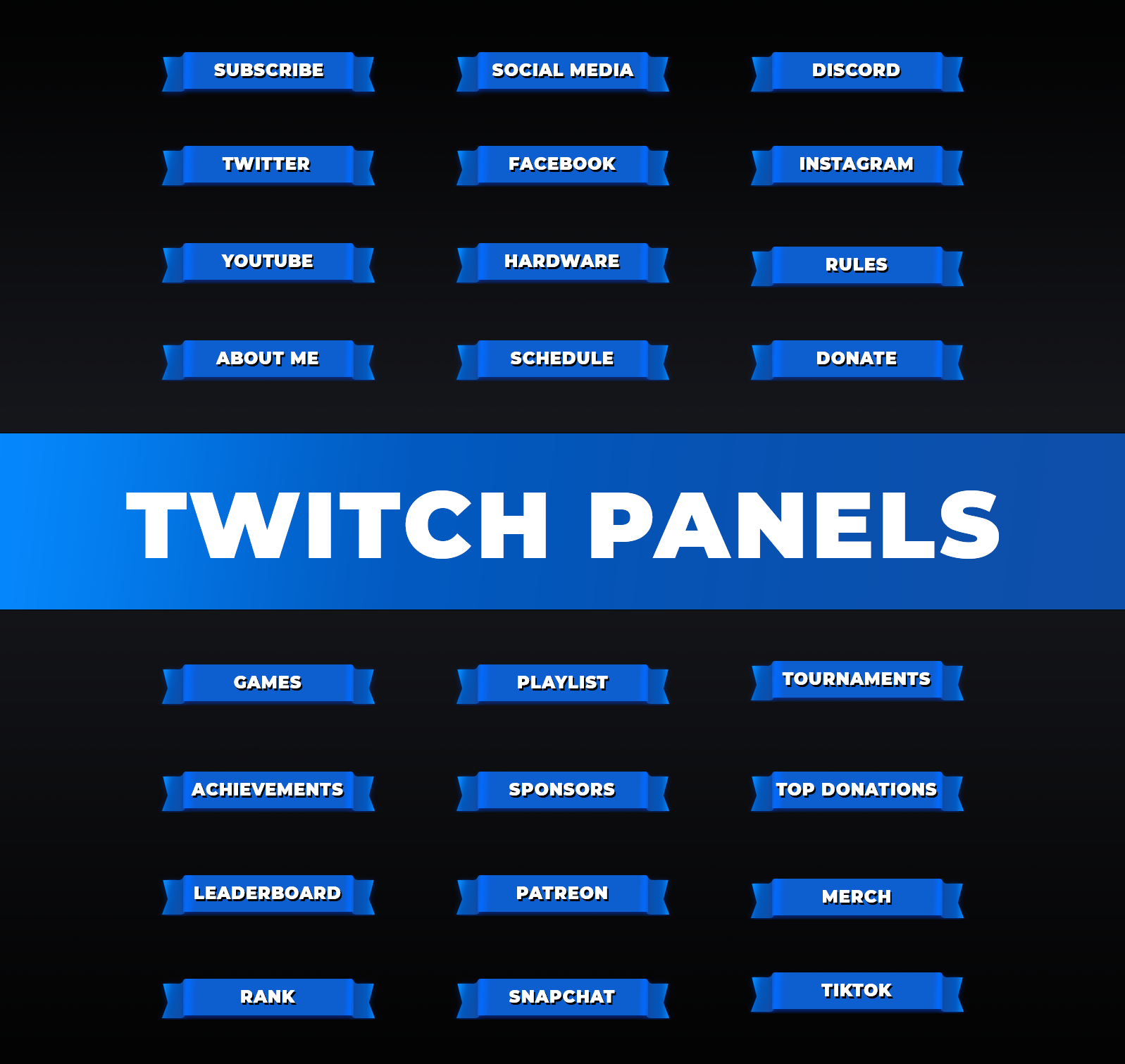 Twitch Panel Banner Size