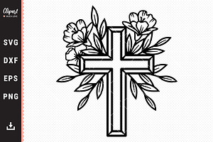 Download Ornate Cross Cut Files Pre Designed Illustrator Graphics Creative Market