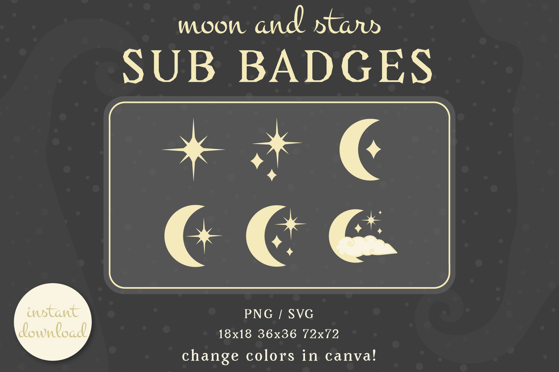 Twitch sub/bit Badges Super Mario Odyssey Moons pixel 