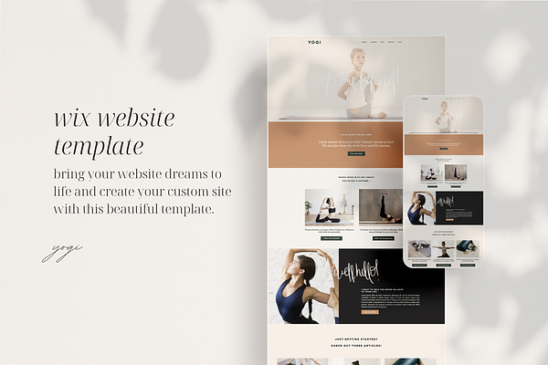 Download Wix Website Template Bloom Creative Website Templates Creative Market