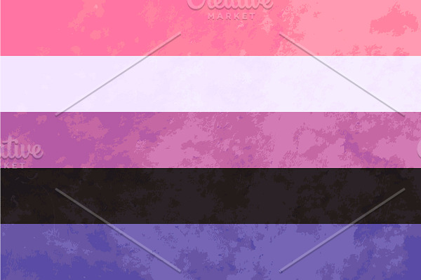 Set Of Sexual Identity Pride Flags Pre Designed Photoshop Graphics 2158