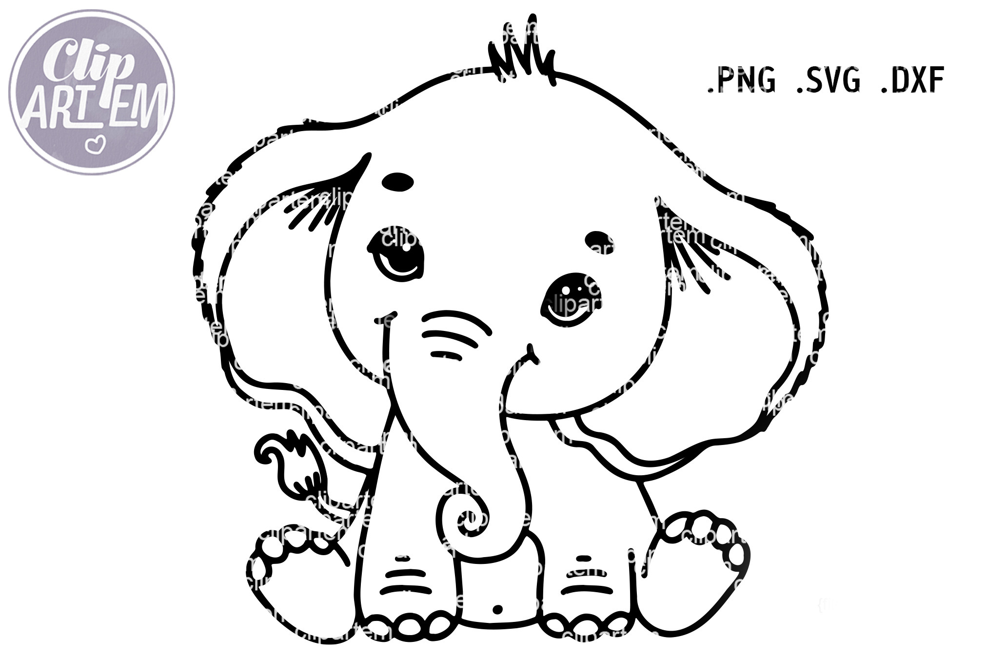 Free Free 56 Silhouette Clipart Baby Elephant Svg SVG PNG EPS DXF File