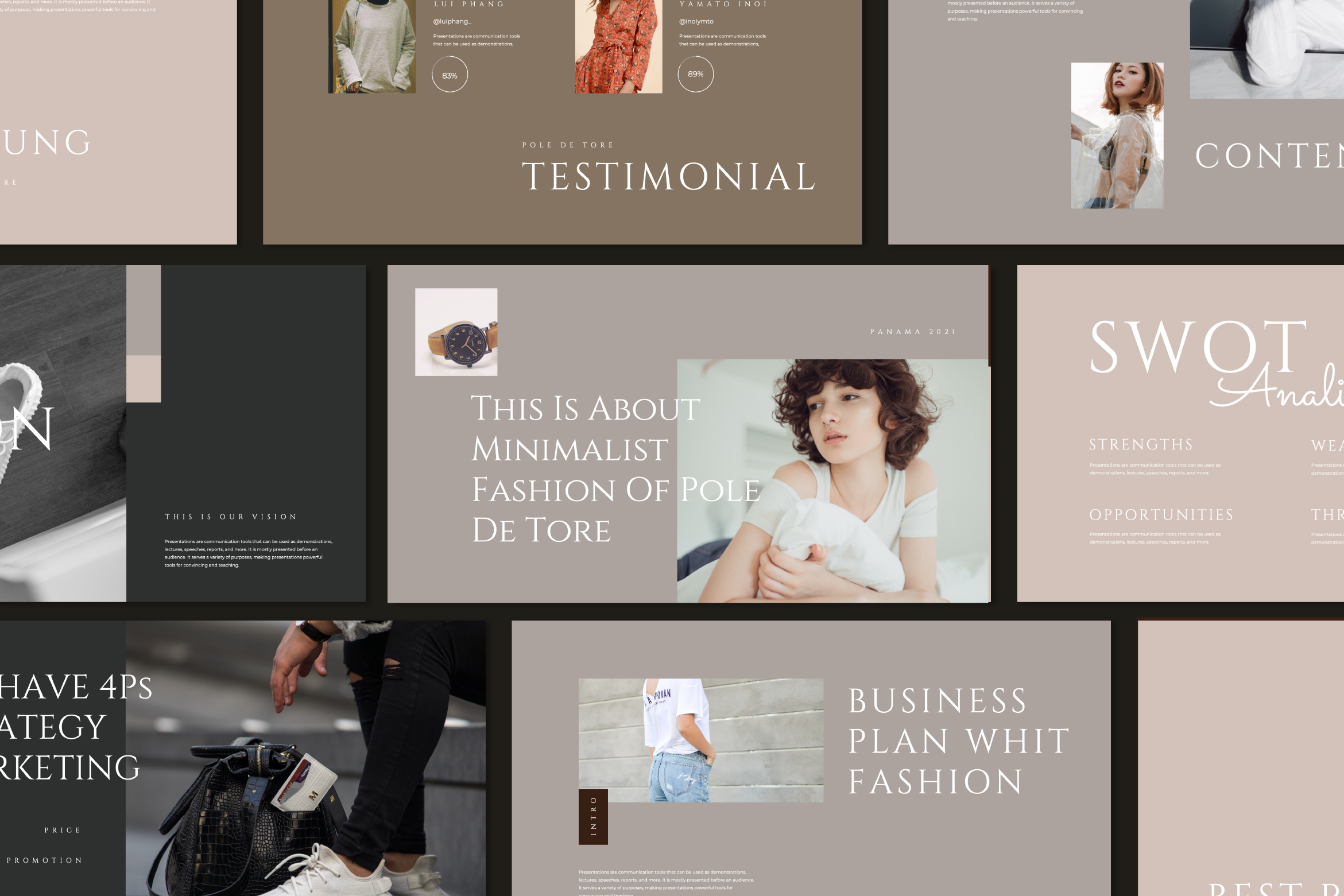 Pole de Tore - Brand Powerpoint | Presentation Templates ~ Creative Market