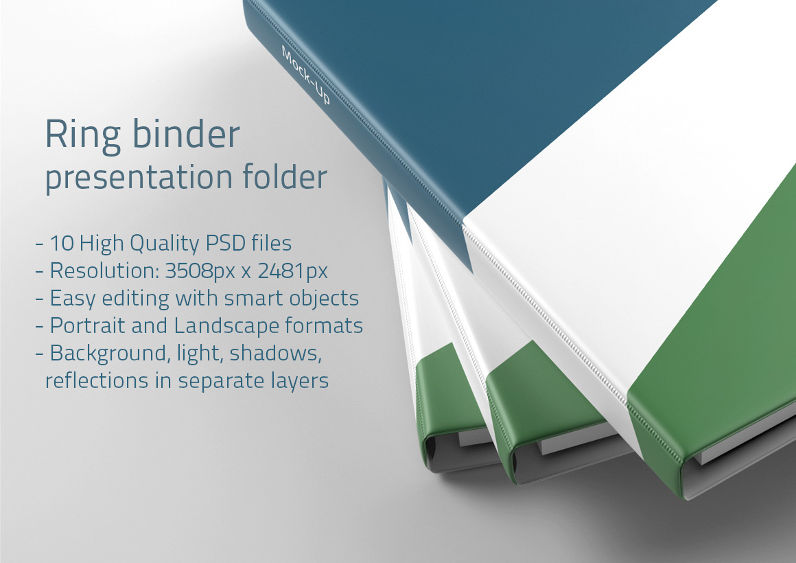 Download Ring Binder Mock Up Pre Designed Photoshop Graphics Creative Market