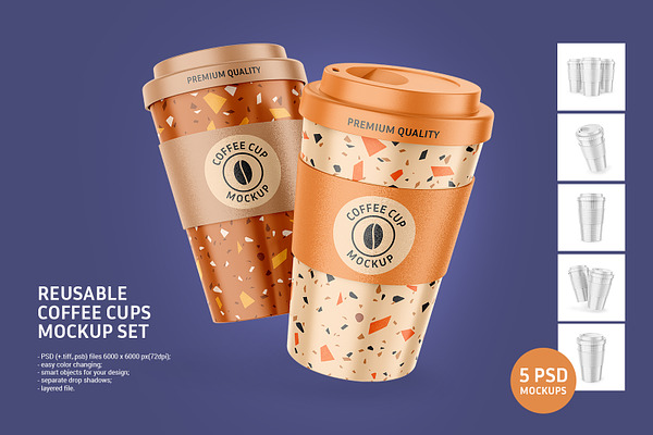 Download Reusable Coffee Cup Mockup Creative Branding Mockups Creative Market