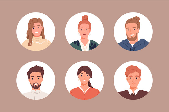 People avatar icon. Set of diverse working people, businessman and  businesswoman , #affiliate, #Set, #diverse, #working, #Pe…