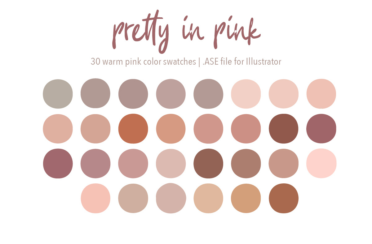 Pretty in Pink Color Palette | Unique Illustrator Add-Ons ~ Creative Market