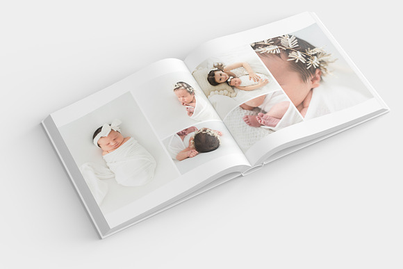 Baby Photo Book Template. Freebie!  Stationery Templates ~ Creative Market