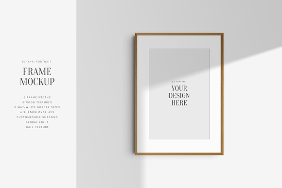 4 Frame Mockup, 4 Art Print Mockup, Set of Four, Frame Mockup Four