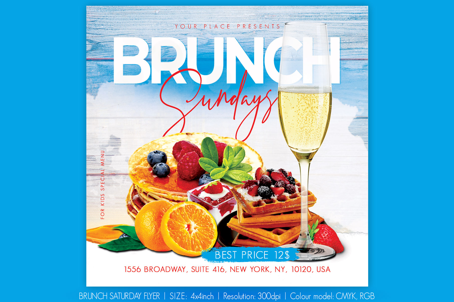 Brunch Saturday Flyer Flyer Templates Creative Market