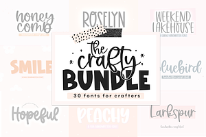 Download The Crafter S Font Bundle Stunning Fonts Creative Market